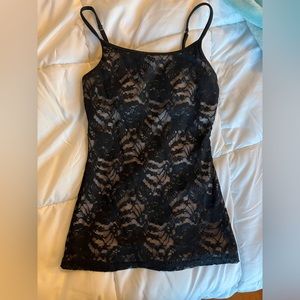 New Express Best Loved Lace Bra Cami Black